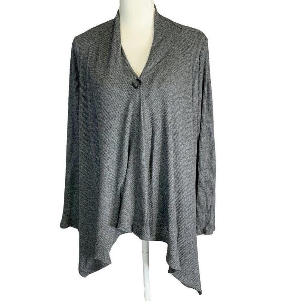 AGB Long Sleeve Boho Hippie Western Lagenlook Open Front Cardigan Sweater Medium
